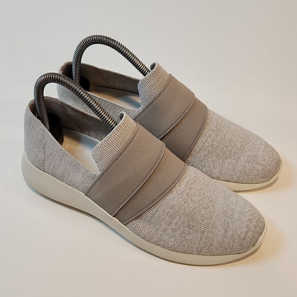 Vince Aston ✔️Jogger Slip-On Sneaker Grey Knit Elastic Casual Shoe Women’s Sz 7M